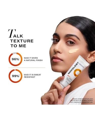 Novol.ogy SPF 50 PA++++ Tinted Sunscreen for Pigmentation Dark Spots and Acne Marks | Blends into Natural Finish | For All Skin Types | 50 g - Buy Online on GoSupps.com