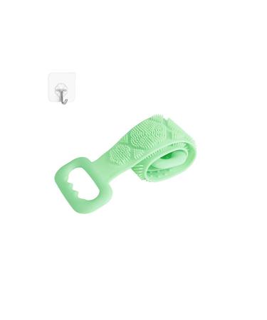 Silicone Back Scrubber for Shower - Exfoliating Bath Body Brush for Men and Women - Blue - Improves Blood Circulation and Skin Health - Buy Online on GoSupps.com