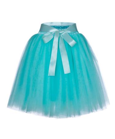 Genetic women 50s vintage tulle skirt petticoat multi -colored bubble dance dress rock women carnival costume tulle skirt tulle rock carnival carnival rock white carnival women carnival costumes women large sizes mint green unit size