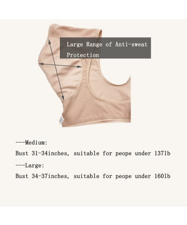 Women's Reusable Underarm Sweat Pads - 2 Pack Black+Nude Medium | Breathable Armpit Shield Guards (IP-00468) - Buy Online on GoSupps.com