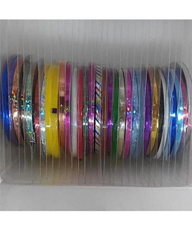 10 Rolls Mixed Colorful Nail Art Striping Tape Lines Width 3mm-Striping Tape for Nail Art-Nail Striping Tape Foil-Nail Striping Tape Thick-Nail Striping Tape with Dispenser-Self-Adhesive DIY Nail Art Tape - Buy Online on GoSupps.com