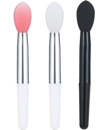 Walmeck 10pcs Silicone Lip Brush Set Lipstick Lip Gloss Applicator Brushes Mini Lip Care Makeup Brushes with 2 Anti-lost Cover Pink - Buy Online on GoSupps.com
