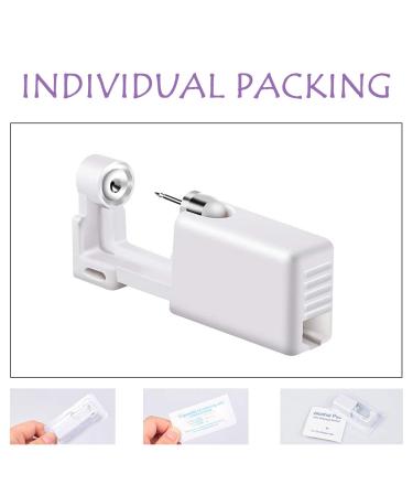 6 Pack Disposable Self Ear Piercing Gun Kit - No Pain Ear Piercings Tool (Blue/Purple) - Buy Online on GoSupps.com