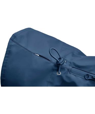 Shop HUNTER Dog Raincoat Milford 35 - Blue | Waterproof with Harness & Collar Opening | Ideal for International Shipping - Buy Online on GoSupps.com
