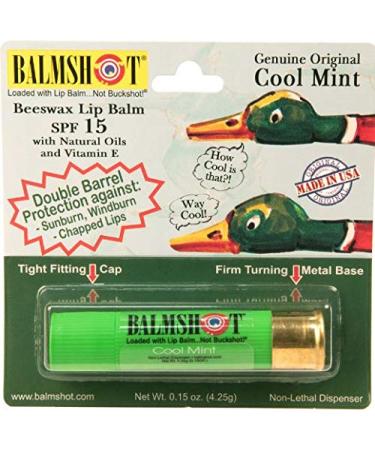 BALMSHOT Lip Balm Duo Pack - Classic & Cool Mint Flavors - Buy Online on GoSupps.com