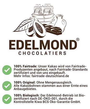 Organic Raw Figs in Dark Chocolate - Edelmond 150g | Sugar-Free Cocoa Fruit Candy - Buy Online on GoSupps.com
