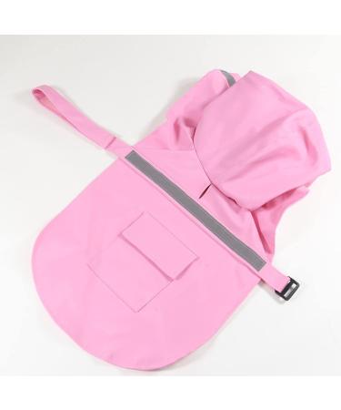 Ocsoso Waterproof Dog Rain Jacket with Hood - Light Reflective Raincoat for Small & Medium Dogs - Ideal Rainwear Protection (Pink S) - Buy Online on GoSupps.com