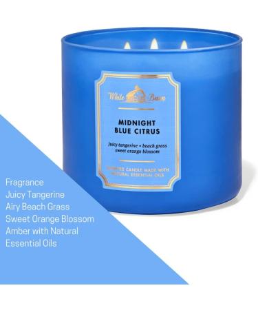 Buy Bath & Body Works 3-Wick Candle - Midnight Blue Citrus - 14.5 oz | Essential Oils | International Shipping Available - Buy Online on GoSupps.com