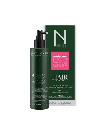 Test winner hair serum against hair loss NATUCAIN |Activated hair growth & anti hair loss |Hormone -free hair growth for women and men |Made in Germany |200 ml 200 ml (1 Pack)