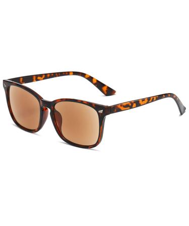 Koosufa fashion sunglasses reading glasses men with UV protection Sun reading glasses Anti-blue light sun reader reading help outdoor reading glasses 1.0 1.5 1.75 2.0 2.5 2.75 3.0 3.25 3 5 3.75 4.0 1x leopard brown 1.0 x
