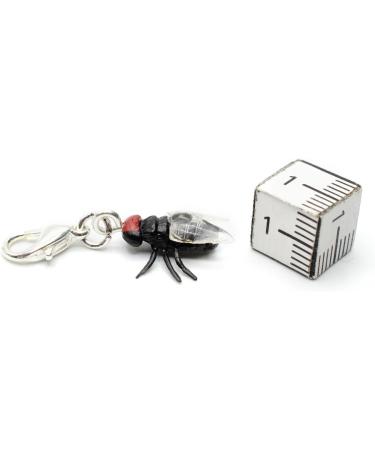 Miniblings Fly Charm Zipper Pull - Handmade Silver-Plated Insect Pendant for Fashion Jewelry & Bracelets - International Shipping Available - Buy Online on GoSupps.com