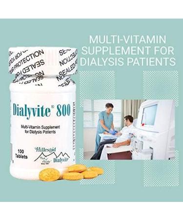 Hillestad Labs Dialyvite 800 Multi-Vitamin Supplement for Dialysis Patients - 100 Tablets - Buy Online on GoSupps.com