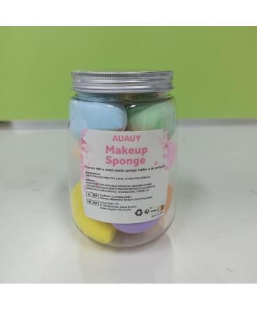 AUAUY 8 Pcs Makeup Sponge Blender Set Beauty Sponge Makeup Sponges for Foundation Multi-color Makeup Sponge Set With 1 holder 1 Storage Tank for Liquid Cream and Powder (3 Shapes) 8pcs-3Shapes - Buy Online on GoSupps.com