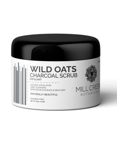 Wild Oats Charcoal Scrub Mill Creek 4 oz Cream