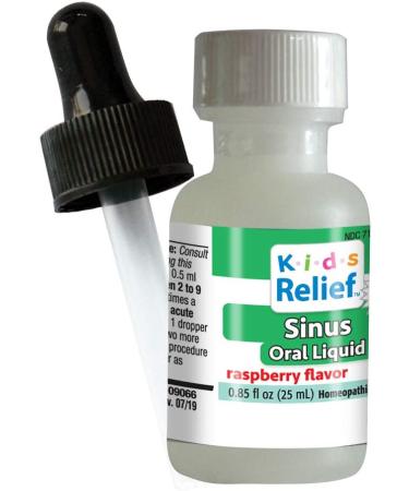Homeolab USA Kids Relief Sinus Oral Liquid - Raspberry 0.85 fl oz (For Kids 0-9 Years) - Buy Online on GoSupps.com