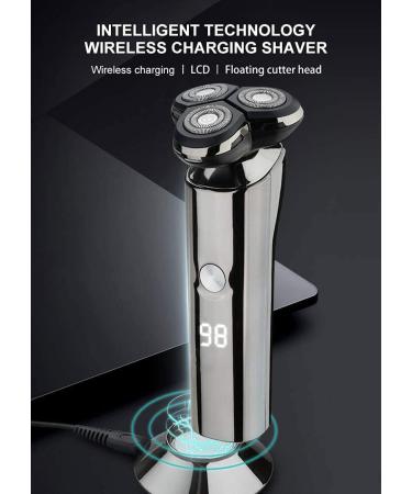 Buy Electric Shaver Razor for Men - Quick Rechargeable Wet Dry Rotary Shaver with LED Display Portable Cordless Travel USB Shaver - Buy Online on GoSupps.com