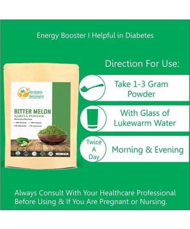 Organic Herbs Botanica Bitter Melon Powder | Karela Powder for Blood Purification | Non GMO & Gluten Free | Promotes Healthy Lifestyle - Buy Online on GoSupps.com