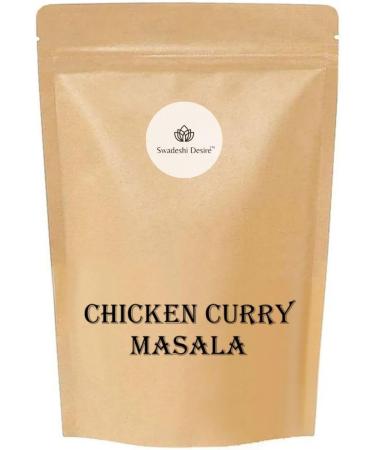  Swadeshi Desire Swadeshi Desire Indian Chicken Curry Masala Spice Blend 13 Spice 100g Natural Ingredients | Vegan | No Artificial Colors | Gluten Free - Buy Online on GoSupps.com