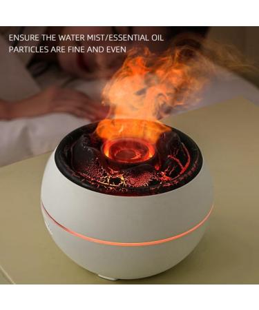 Essential Oil Diffuser - Black 360ml Flame Aromatherapy Diffuser for Home & Bedroom | International Shipping - Buy Online on GoSupps.com
