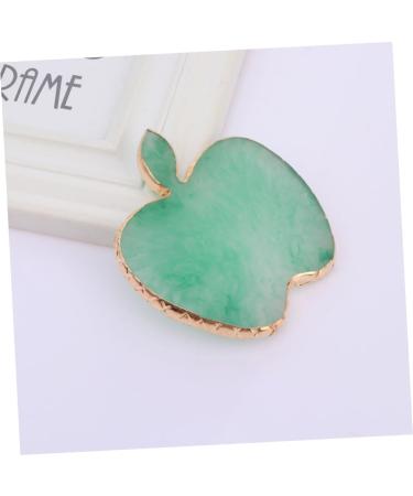 9x8.6cm Green Resin Nail Art Mixing Palette - Manicure Cosmetic Pigment & Polish Makeup Display Plate - Buy Online on GoSupps.com