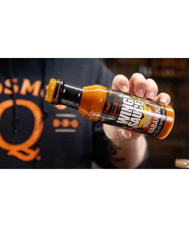 Kosmos Q Honey Habanero Wing Sauce - 13.8 Oz Bottle - Sweet & Spicy BBQ & Dipping Sauce - Buy Online on GoSupps.com
