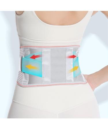 Self-Heated Lower Back Support for Pain Relief - 28 Magnet Lumbar Pegs Waist Decompression - Gray XL for Men & Women - Buy Online on GoSupps.com
