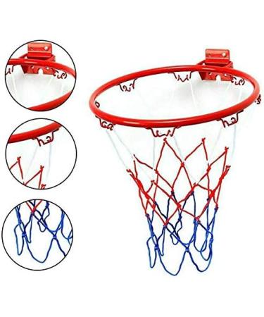 32cm Metal Rim Basketball Hoop Net with Screws Indoor Wall Mount - Buy Online on GoSupps.com