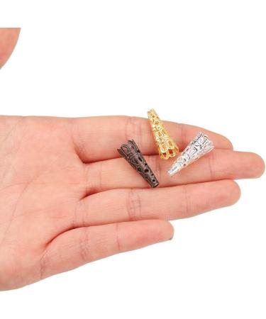 50pcs Multicolor Bugle Cone Bead Caps Crystal Pendant End Caps for DIY Jewelry Making Supplies - Buy Online on GoSupps.com