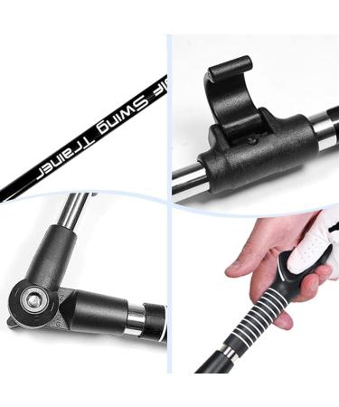 Golf Swing Trainer | Portable Golf Swing Master for Beginners | Improve Forearm Rotation & Shoulder Turn | Adjustable Exerciser Aid - Buy Online on GoSupps.com