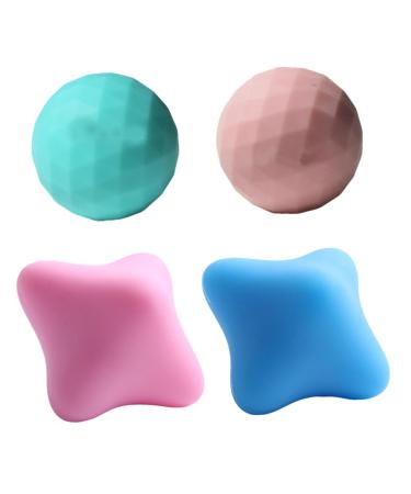 Fomiyes 1 sentence 4st fascia ball massage roller foot massage device Hand massage devices massage ball Fitnessball fascia balls Massage balls Foot sole massage globe meridian ball Gymnasium ball pebbles