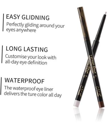 Angoily Eyeliner Pencil Eyebrow Pencil Eye Pencil Waterproof Eye Liner Women Makeup E43 Automatic - Buy Online on GoSupps.com