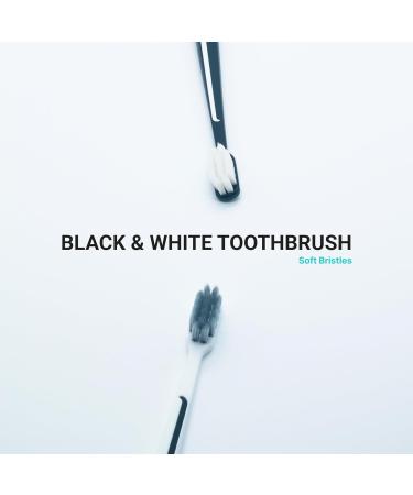 2024 New Black Soft Toothbrush - Medium Soft Bristle for Ultimate Dental Care | Single Piece Magic Feeling - Buy Online on GoSupps.com