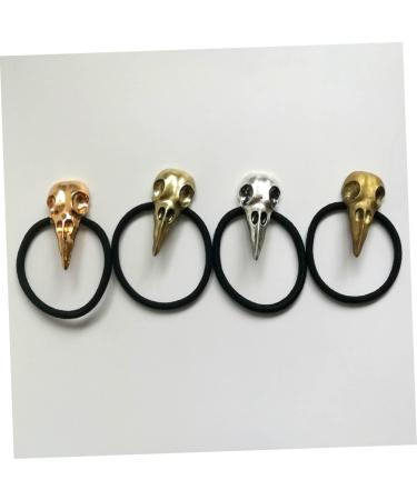 Amosfun Seamless Hair Ties Hair Bands for Womens Hair Womens Hair Accessories Alloy Hair Scrunchies Simple Hair Tie Elastic Skull Hair Ties Bird Skull Scrunchies Ring Halloween Women's - Buy Online on GoSupps.com