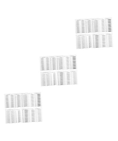 Angoily Transfer Brows 30 Sheets Imitation Eco Eyebrow Sticker 3d Tool Eyebrow Trimming Brow Sticker 21.5X14cmx3pcs Blackx3pcs