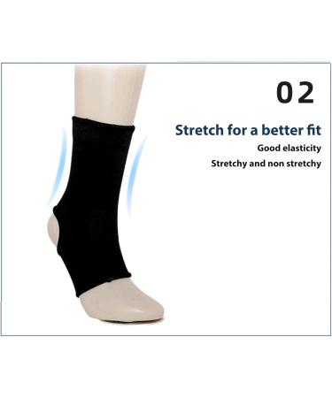 Optimized Ankle Brace Socks | Comfortable Flexible Compression Sleeve for Sports - 1 Pair (L - Buy Online on GoSupps.com