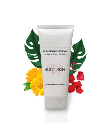 BODY SKIN. Body Skin - Mani Moisturizing and Repairing Cream with Aloe Vera and Shea Butter - Anti-aging Made in Italy - 100 ml