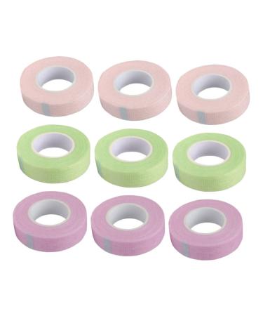 minkissy 18 Rolls Lash Tape False Lash Adhesive Tape Adhesive Lashes Tape Lash Extension Tape Eyelash Adhesive Tape Fabric Eyelash Tape Non-woven Fabric Replace Grafting Tape