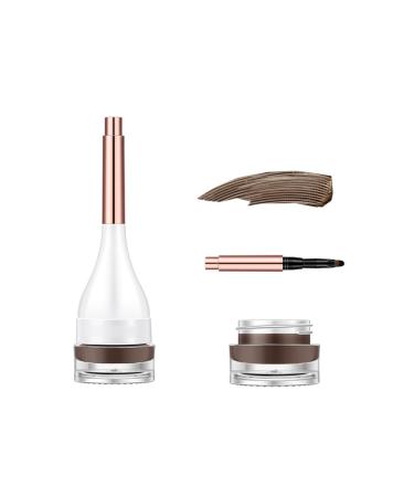 Crayon Sourcils Trio De Pinceaux Gel Pour Sourcils Tenue Longue Dur e Texture L g re Gel Modelant Pour Sourcils (01)