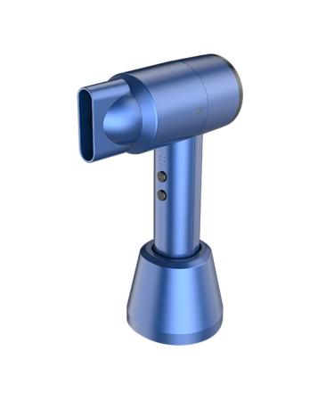 Battery Powered Cordless Hair Dryer Lightweight Outdoor Travel Hair Dryer Men's and Women's Business Travel Hair Dryer Rechargeable Wireless Hair Dryer Blue