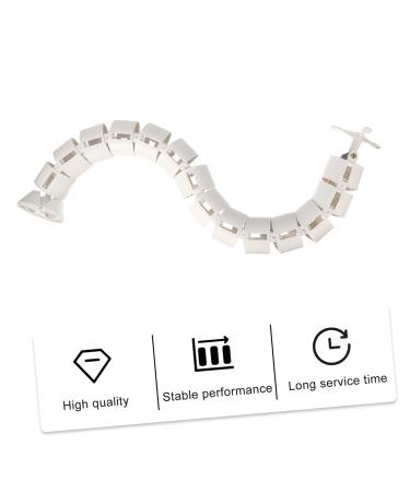 Kislang Snake-Shaped Cable Organizer Tube | White ABS Wiring Protection | 74x8x8cm | International Shipping - Buy Online on GoSupps.com