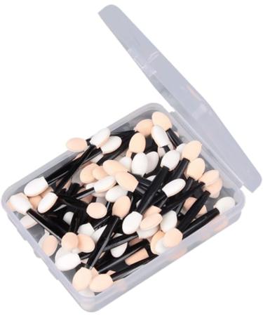 BIUDECO 100 Pcs Makeup Tools Double Head Eyeshadow Brushes Eyeshadow Makeup Brushes Makeup Black Size 2 Black - Buy Online on GoSupps.com