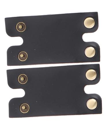 Hemoton 2st leather sheath head razor for men facial razor for men razor shaving for men razor blades for men leather -oated men razor iron portable shaving man 1 piece (1 Pack) black