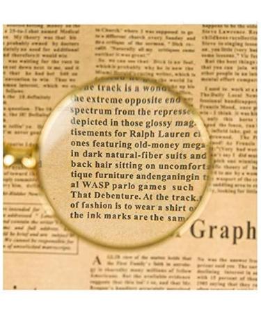 Glass with Light Handheld Glass Double Jade Handle Gold Full Metal Frame Enlargement Mirror 2X 4X 25x Lightweight Handheld Glass Good Times - Buy Online on GoSupps.com