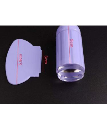 Zhongjiuyuan 2 Set Silicone Nail Stamp Kit | Transparent Jelly Stamp Scraper & Manicure Tools for Perfect Nail Art - Buy Online on GoSupps.com