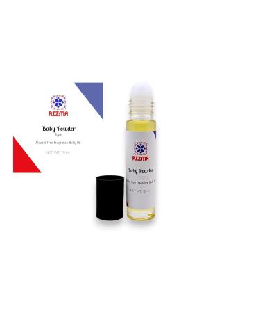 RIZMA Baby Powder Uncut & Alcohol-Free Fragrance body oil for Men & women- Travel Size 10ml Roll On (Our impression of Baby Powder Fragrance type) - Buy Online on GoSupps.com