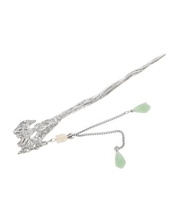 Women Retro Hair Sticks Hair Chopsticks Vintage Ancient Chinese Japanese Hair Sticks Pins Teachers Day for Women ( Lime Green Pendant )