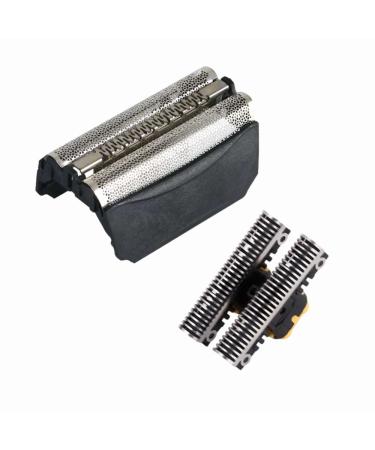 51S Shaver Razor Foil Cutter Blade Fits Compatible with Braun 8000 Series wfs1 wfs2 590cc 5643 5645 8970 8975 8985 8987 Silver (51B)