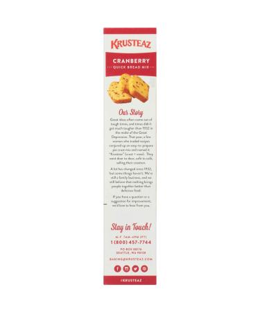 Krusteaz Cranberry Orange Quick Bread Mix 18.6oz - Delicious Baking Mix (Pack of 1) - Buy Online on GoSupps.com
