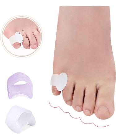 Pomobie Dry Feet Skin Remover Toe Straightener Pinky Toe Spacers Gel Spreader - Bunion Corrector & Relief Spa Socks (Clear, One Size) - Buy Online on GoSupps.com