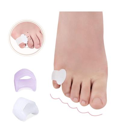 Gel Toe Separators for Overlapping Toes & Hammer Toe Straightener - Bunion Pads Corrector for Women - Pinky Toe Spacers for Bunion Relief - Pack of 2, Clear - Buy Online on GoSupps.com